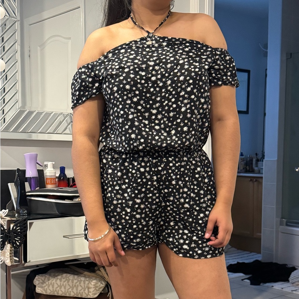 Floral Off-Shoulder Jumpsuit
